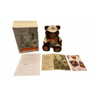 Robert Raikes Vintage 1990 Camp Grizzly Jeremy Collectible Bear With Certificate